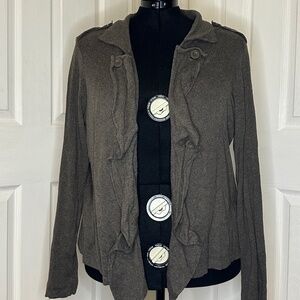 Cabi cardigan with ruffles